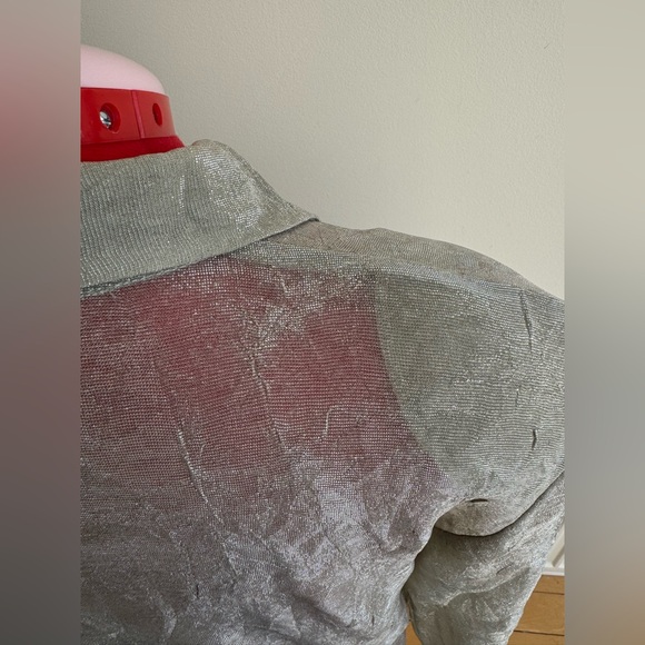 Vintage Silver Button Up - Picture 4 of 5